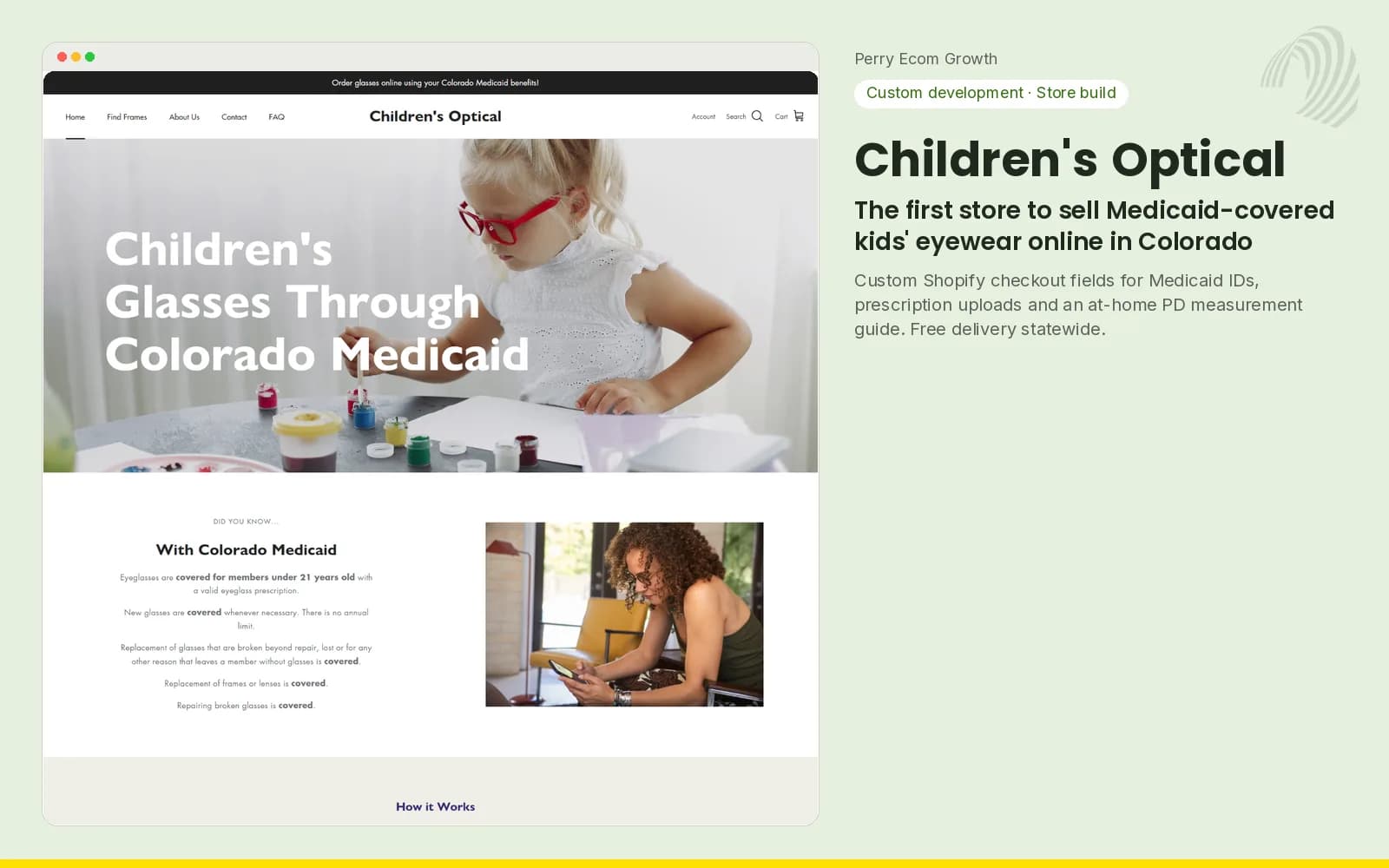 Children's Optical storefront