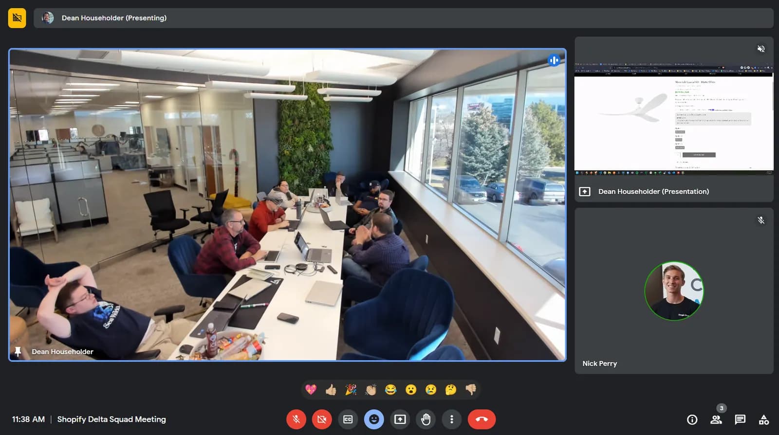 Weekly project meeting with the XOLogic team
